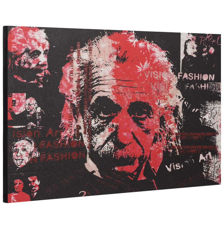 Tableau design ´ALBERT´ Einstein toile imprimée 120x90cm