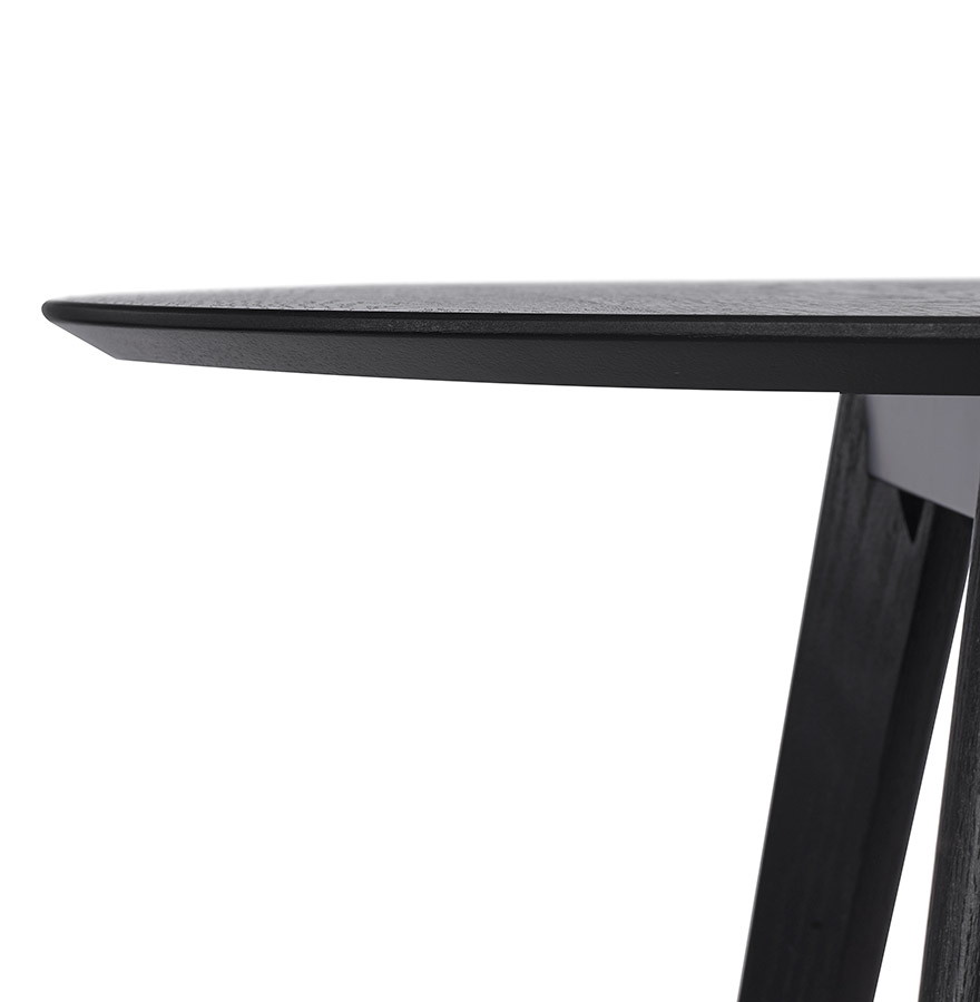 Table de cuisine ronde 'AMY' noire - ø 120 cm vue3