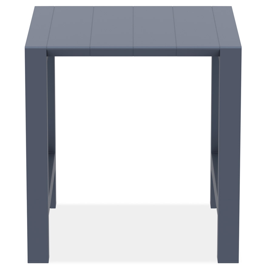 Table haute extensible 'ATCHAM' en matière plastique gris foncé - intérieur / extérieur - 100(140)x100 cm vue3
