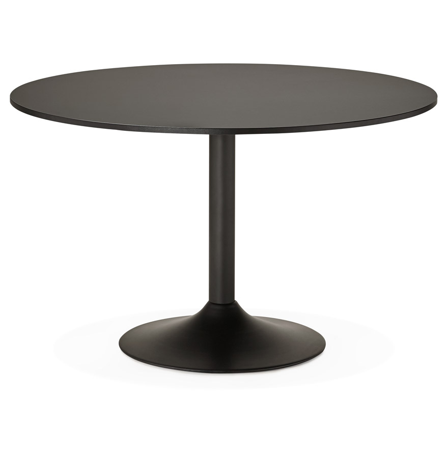 Table de bureau/à diner ronde 'ATLANTA' noire - Ø 120 cm vue2