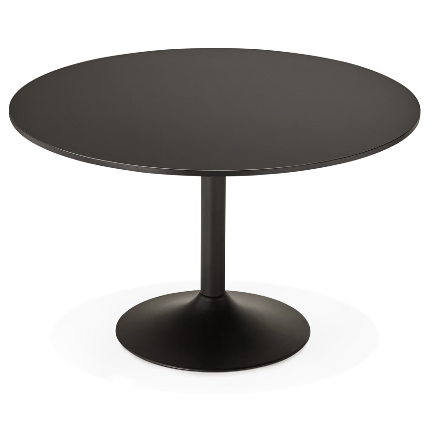 Table de bureau/à diner ronde 'ATLANTA' noire - Ø 120 cm vue3