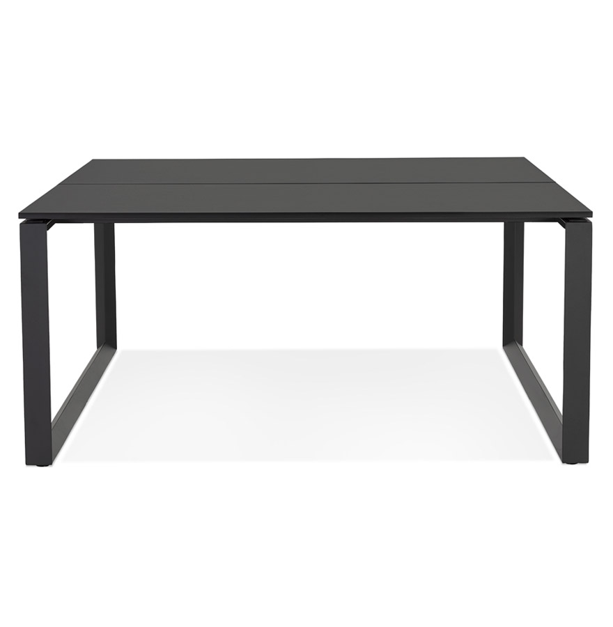 Table de réunion / bureau bench 'BAKUS SQUARE' noir - 140x140 cm vue2