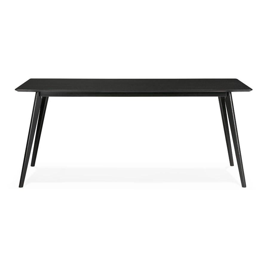 Table à manger / bureau design ´BARISTA´ en bois noir - 180x90 cm