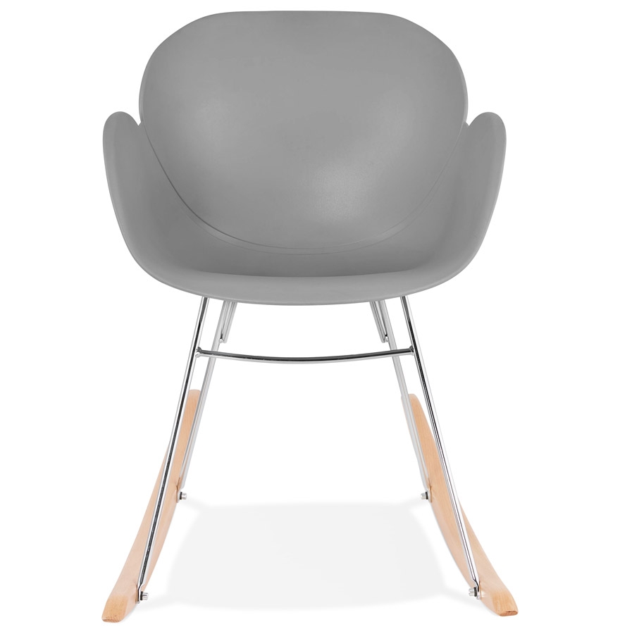Chaise à bascule design ´BASKUL´ grise en matière plastique