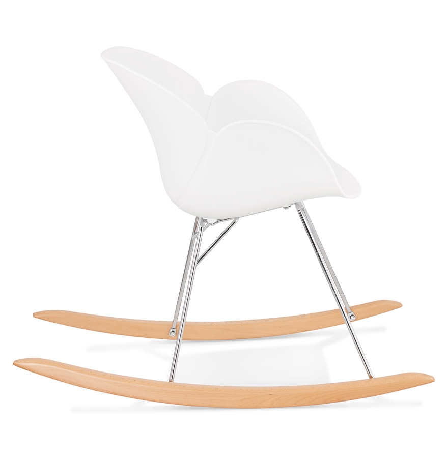 Chaise à bascule design ´BASKUL´ blanche en matière plastique