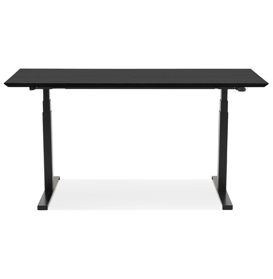 Bureau assis-debout électrique 'BIONIK'avec plateau en bois et métal noir - 150x70 cm vue3