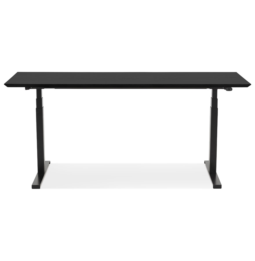Bureau assis-debout électrique 'BIONIK'avec plateau en bois et métal noir - 180x90 cm vue3