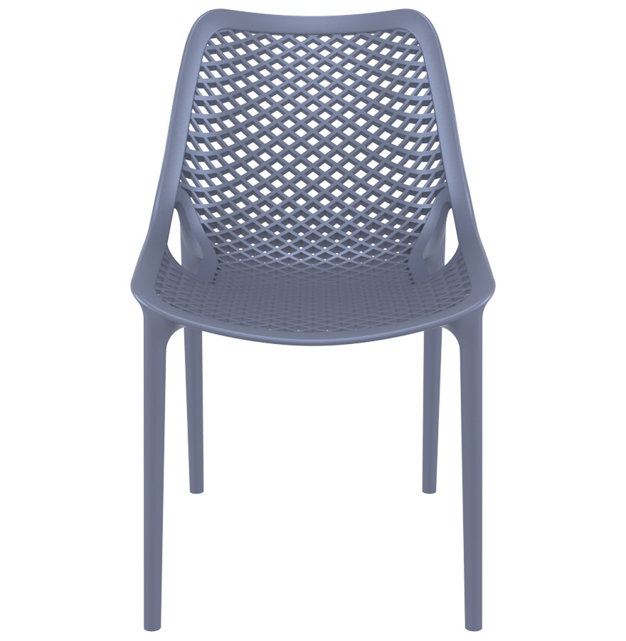 Chaise moderne ´BLOW´ grise foncée en matière plastique