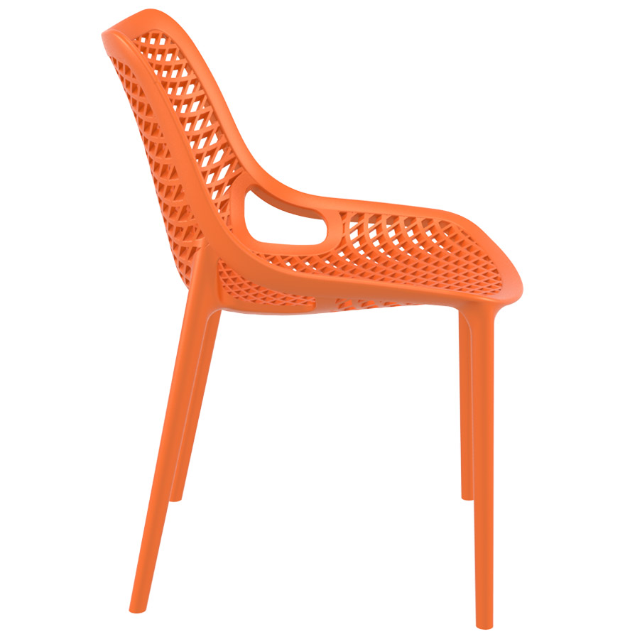 Chaise moderne 'BLOW' orange en matière plastique vue3
