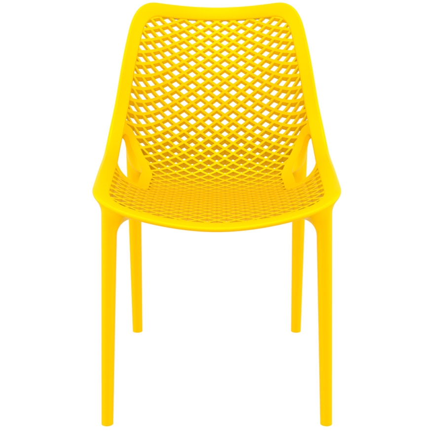Chaise moderne ´BLOW´ jaune en matière plastique