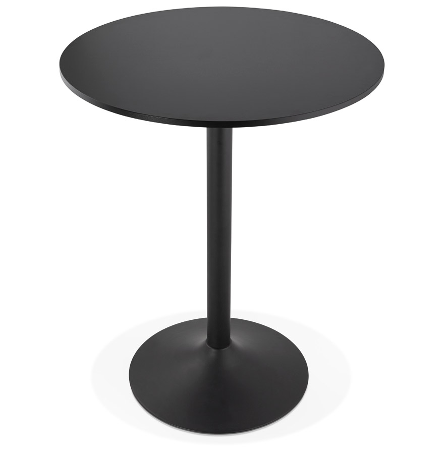 Mange-debout / table haute ´BRASILIA´ noire - Ø 90 cm