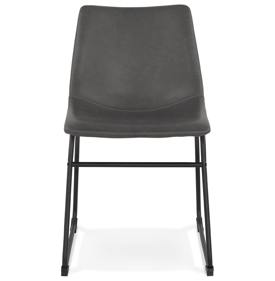 Chaise vintage ´BUFFALO´ grise foncée