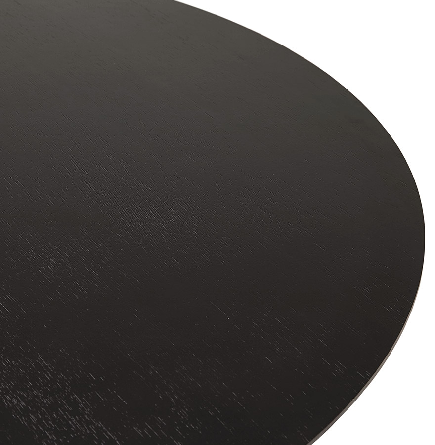 Table basse de salon ronde 'BUSTER MINI' en bois et métal noir - Ø 90 cm vue3