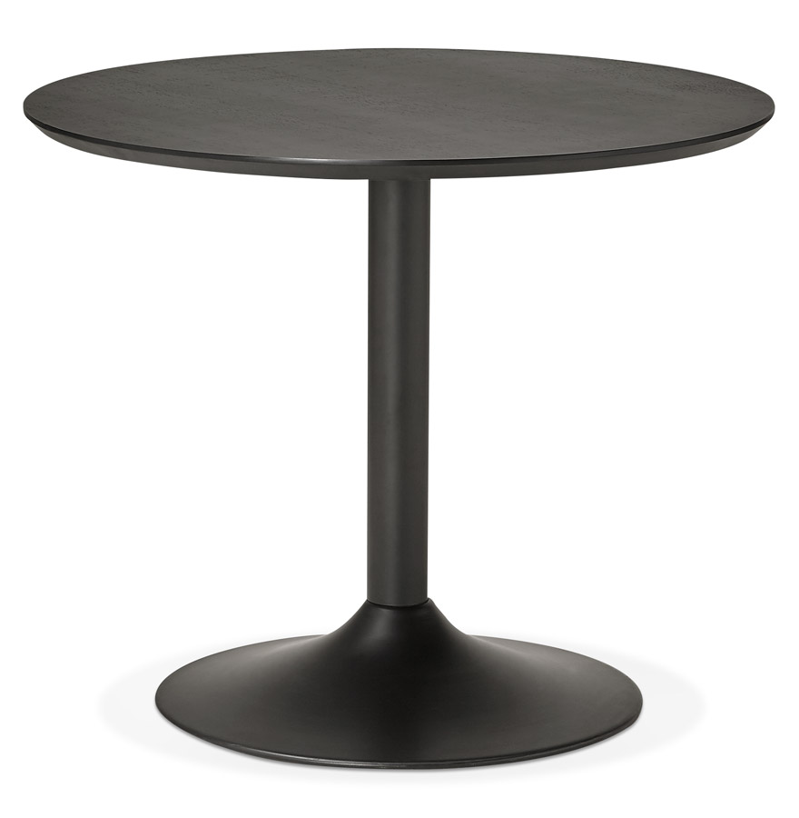 Petite table de bureau / à diner ronde 'CHEF' noire - Ø 90 cm vue2