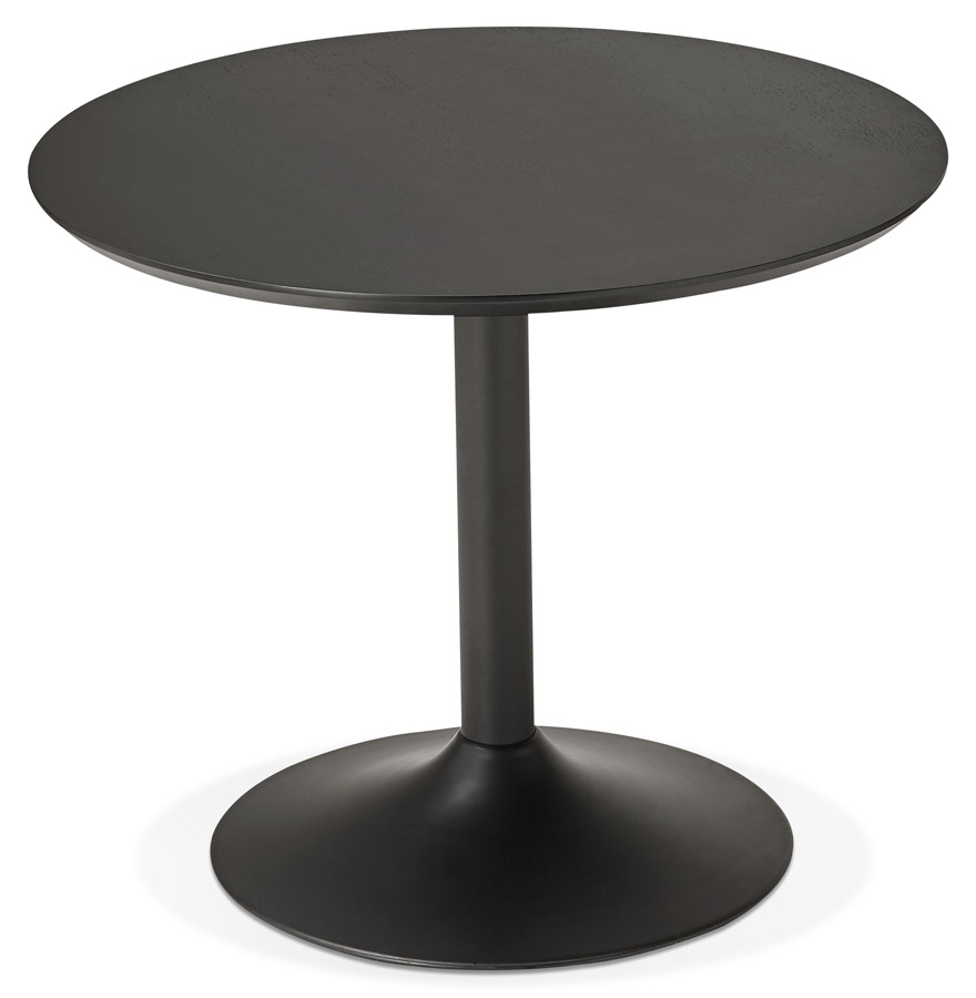 Petite table de bureau / à diner ronde 'CHEF' noire - Ø 90 cm vue3