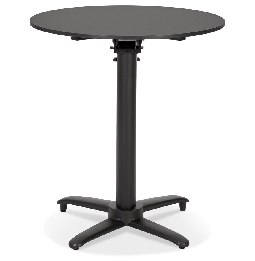 Table de terrasse pliable 'COMPAKT' ronde noire - Ø 68 cm vue2