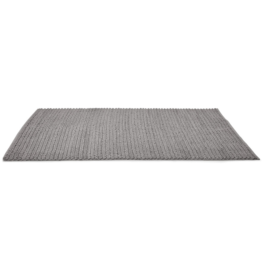 Tapis design ´COVER´ 160x230 cm gris en coton