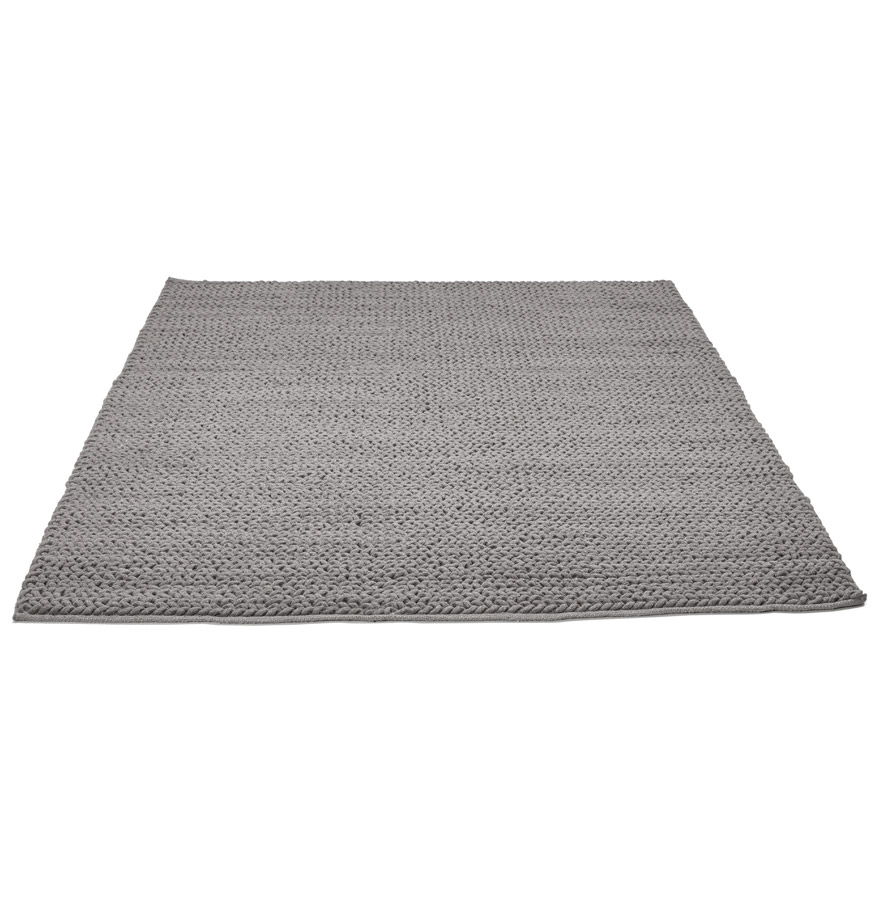 Tapis design ´COVER´ 160x230 cm gris en coton