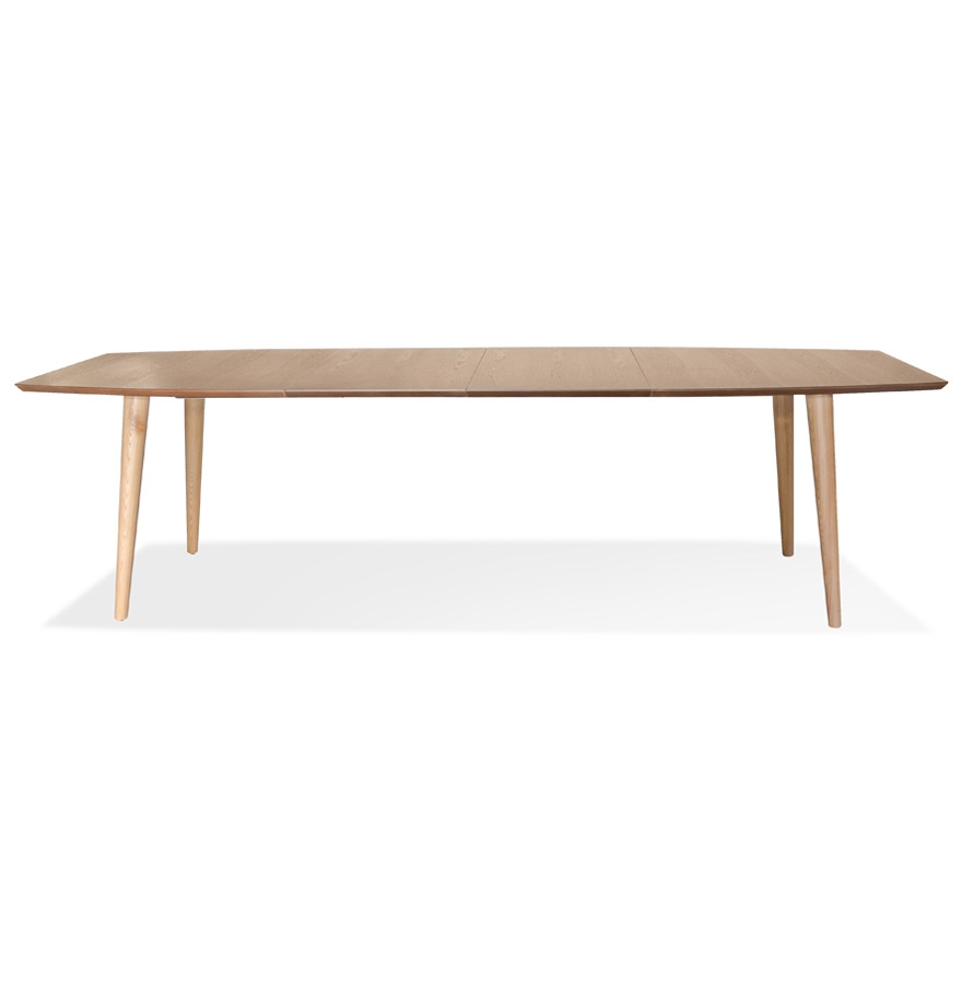 Table à dîner extensible 'CROKUS' en bois finition naturelle - 170-270x100 cm vue2