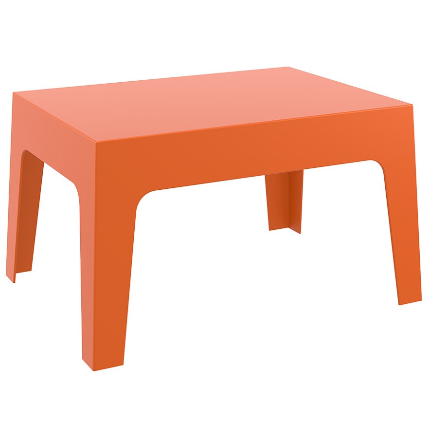 Table basse de jardin MARTO orange en matière plastique
