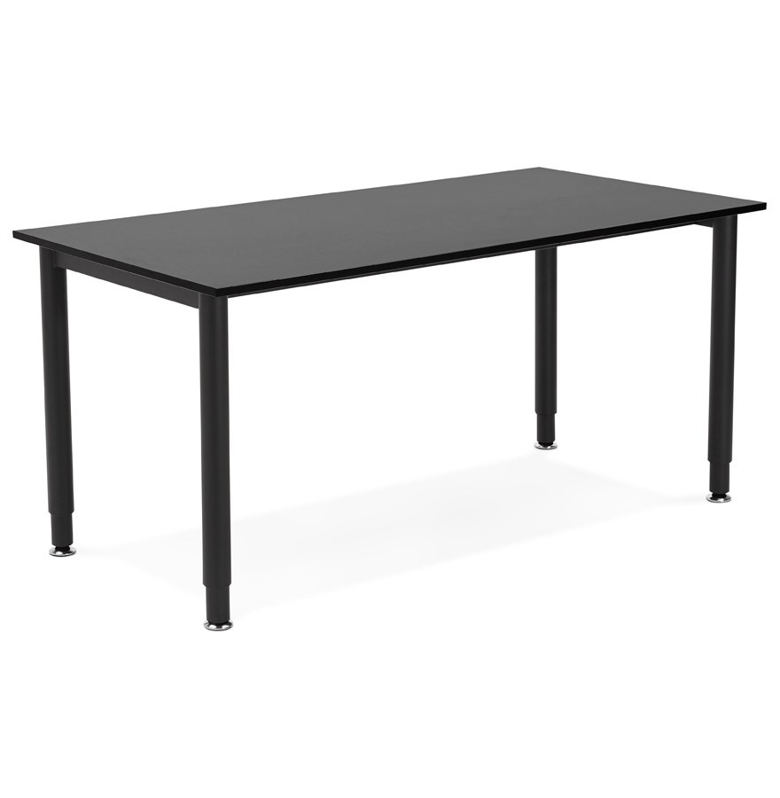 Bureau design FOCUS noir - Table de réunion 160x80 cm