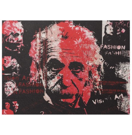 Tableau design 'ALBERT' Einstein toile imprimée 120x90cm