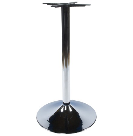 Pied de table 'KROMO' 110 en métal chromé