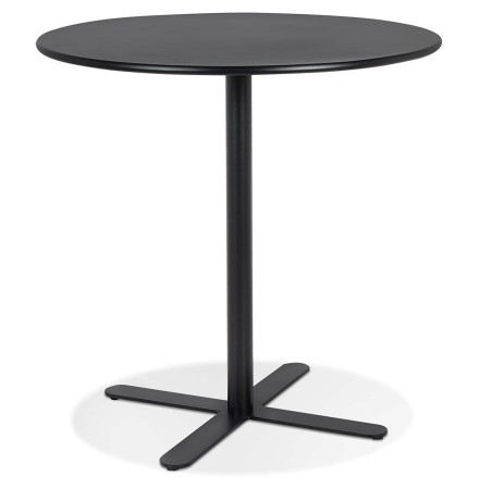 Petite table rounde 'RITMO' noire - Ø 60 cm