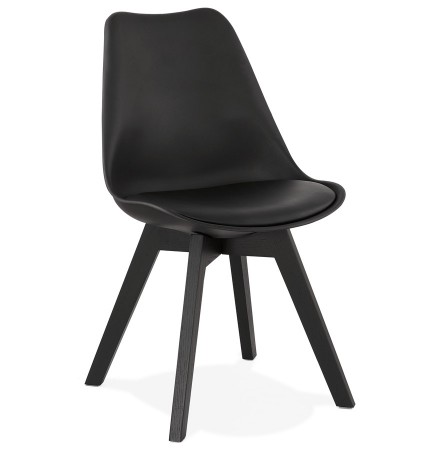 Chaise design 'TAPAS' noire