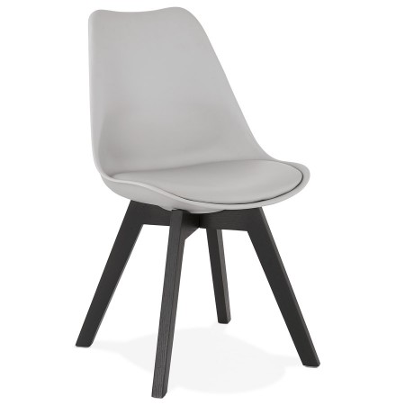 Chaise design 'TAPAS' grise