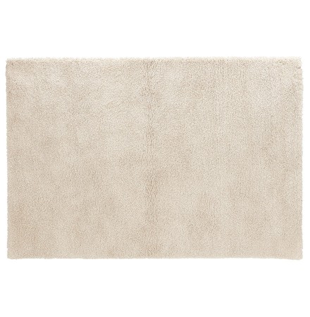 Tapis de salon shaggy 'TISSO' beige - 120x170 cm