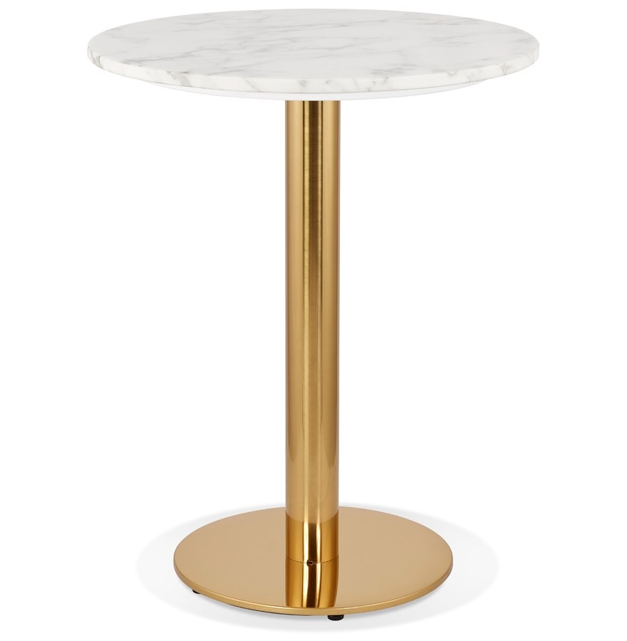 Aluminium table haute table de bistrot 'Vienne' h110/70cm ø60cm Table d'appoint Table de jardin 