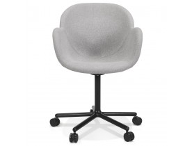 Chaise de bureau avec accoudoirs 'ASTRA' gris clair