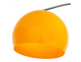 Lampadaire design en arc 'BIG BOW XL' abat-jour orange