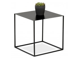 Table d'appoint design 'BONUS' en métal noir
