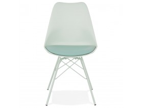 Chaise design 'BYBLOS' vert clair style industriel