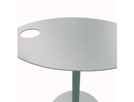Table d'appoint ovale 'MASA' en métal gris