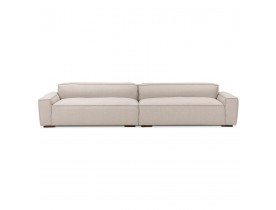 Grand canapé design 'DODU XXL' en tissu beige - canapé droit 5 places