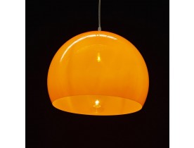 Suspension boule 'ELMET' en matière plastique orange
