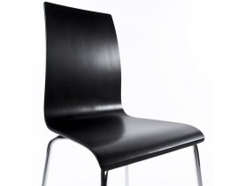 Chaise de salle à manger design 'ESPERA' en bois noire