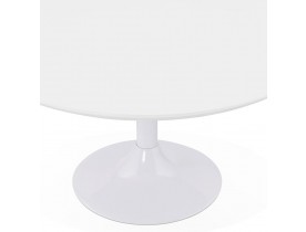 Table basse lounge ESTRELLA blanche - Ø 90 cm