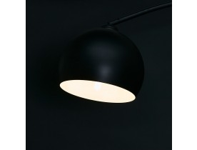 Lampadaire en arc 'FLAVIO' noir design