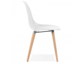 Chaise design scandinave 'GLORIA' blanche
