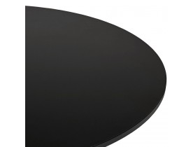 Table basse lounge HOUSTON noire - Ø 90 cm