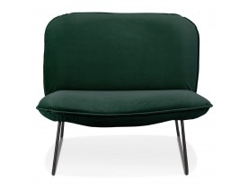 Fauteuil lounge 'ICONIC' en velours vert