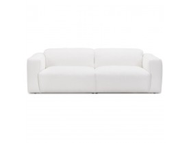 Canapé droit 'KANSAS' blanc - canapé 3 places design
