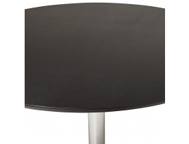 Petite table de bureau / à diner ronde 'KITCHEN' noire - Ø 90 cm