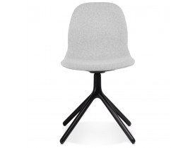 Chaise design 'PAVONIS' en tissu gris clair
