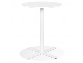 Table ronde design 'RITMO' blanche - Ø 76 cm