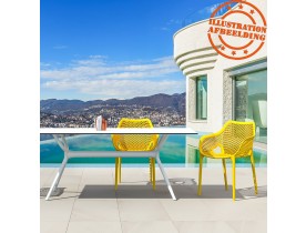 Chaise de jardin / terrasse 'SISTER' jaune en matière plastique